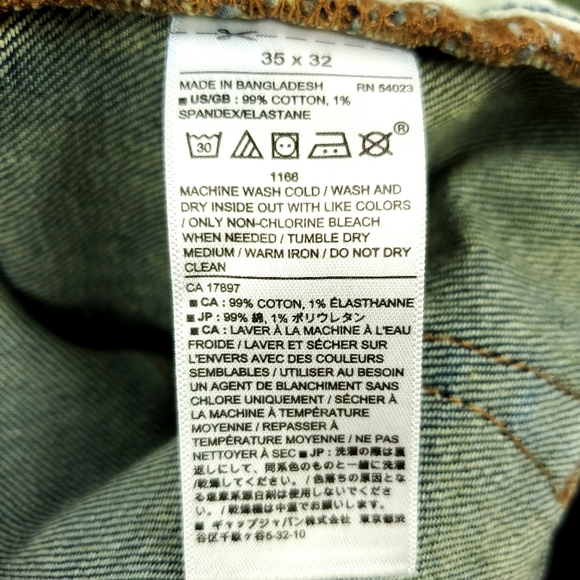 Men Banana Republic Straight Fit Jeans Size 35x32 - Picture 5 of 9